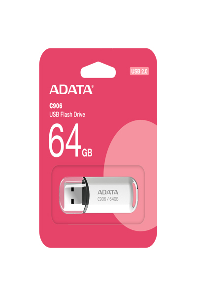 Clé USB 2.0 ADATA C906 64 Go blanche