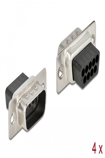 Delock Krympskal - D-Sub 9-polig krymphane (4-pack) - 66708