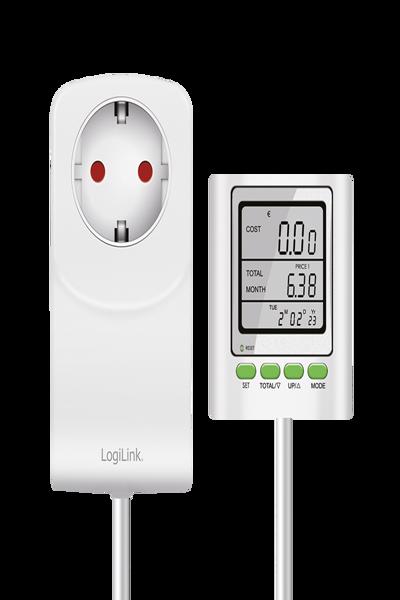 LogiLink energikostnadsmätare med CO2-utsläppskalkylator - EM0006