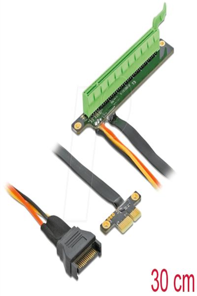 Delock PCI Express x1 to x16 with flexible cable - 85762
