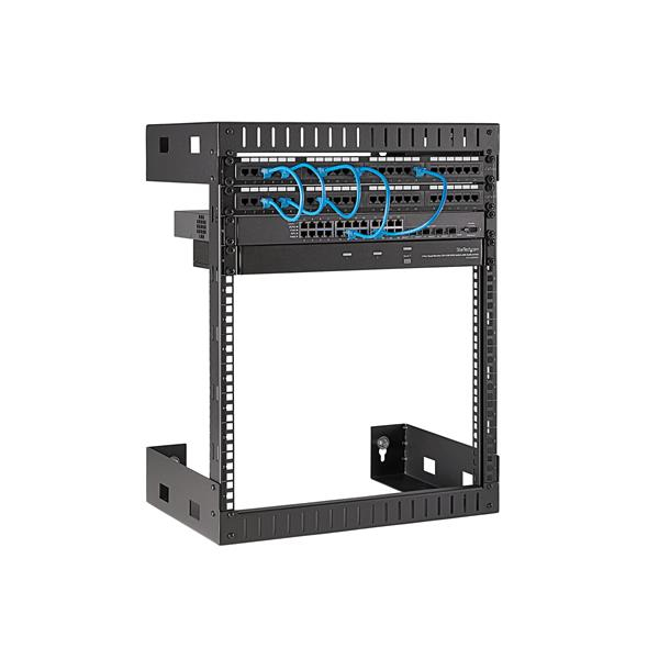 StarTech 12U Wall Mount Server Open Frame Network Rack - RK12WALLO