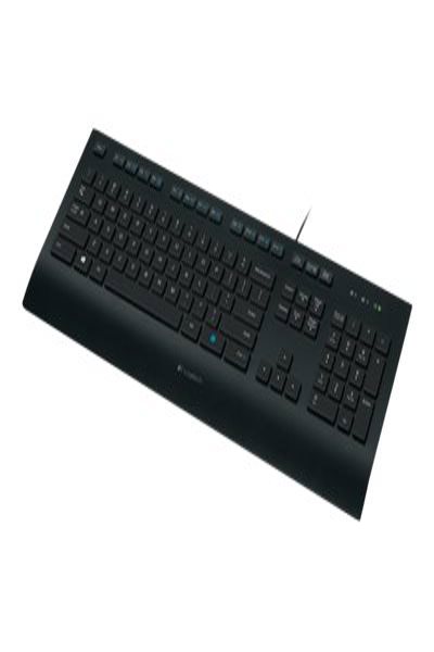Logitech Keyboard K280e for Business - Full-size (100%) - Wired - USB - AZERTY - Black - 920-005210