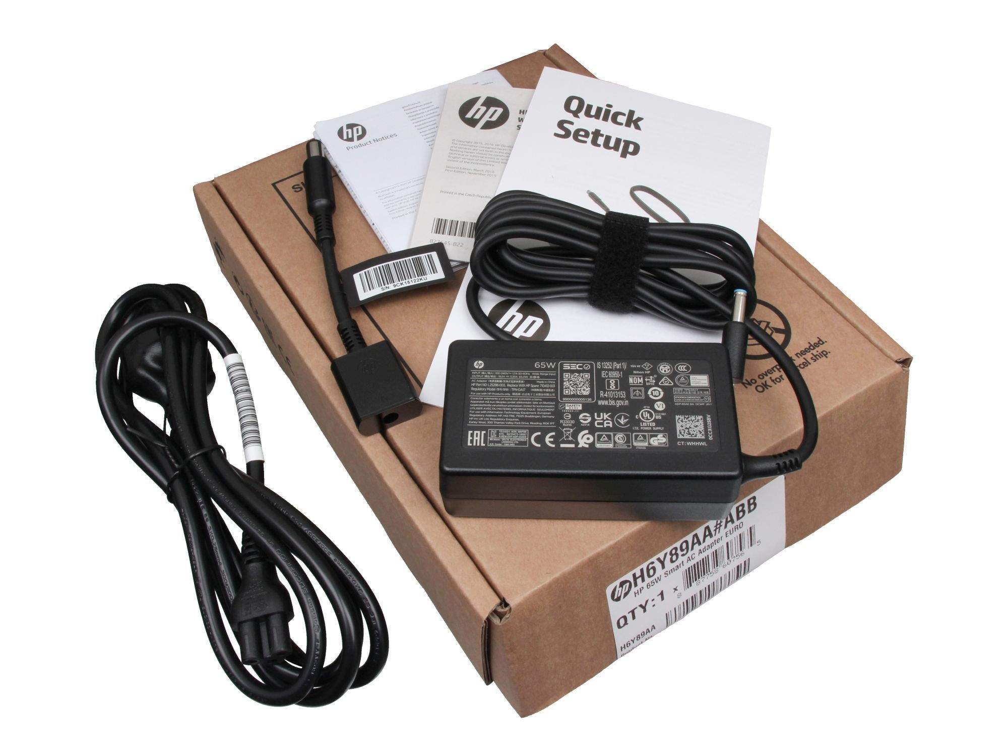 Adaptateur secteur HP 65 W Npfc Smart 4.5