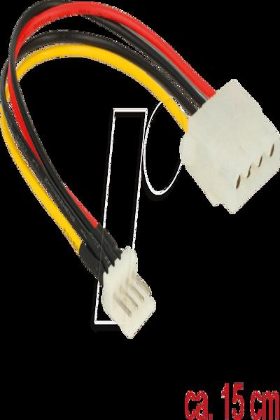 Delock Power adapter - 4 PIN internal power (F) to 4 PIN mini-power connector (M) - 85456