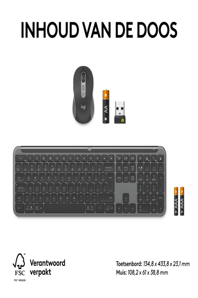 Logitech Signature Slim Combo MK950 Företag Grafit FRA - 920-012505