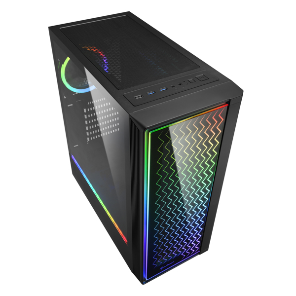 Sharkoon RGB LIT 200 - Midi ATX Tower - PC - 4044951028160