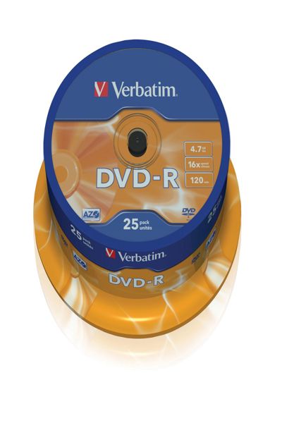 Verbatim 25x DVD-R - 4,7 GB 16x - 43522