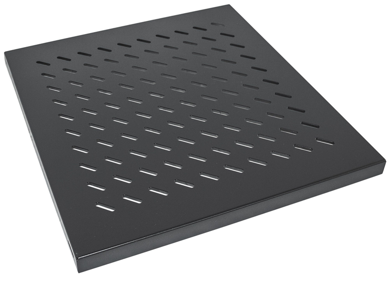 Fixed Shelf - Rack - Regal - Black, RAL 9005 - 1U (19") (712538) - 712538