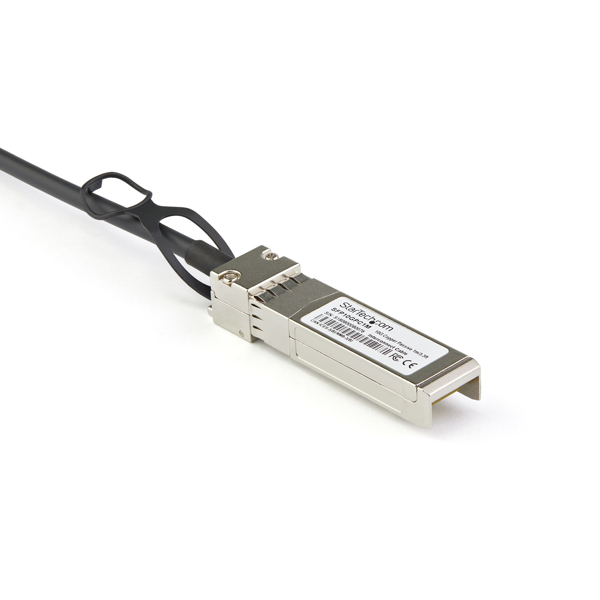 StarTech DACSFP10G2M SFP+ Cable (2m, 10 GbE, Dell EMC DAC-SFP-10G-2M Compatible SFP+ Cable, Passive Copper DAC Cable, Mini-GBIC) - 10GBase Direct Attach Cable - SFP+ (S) Snapped to SFP+ (S) latched - 2 m - twinaxial - passive - DACSFP10G2M