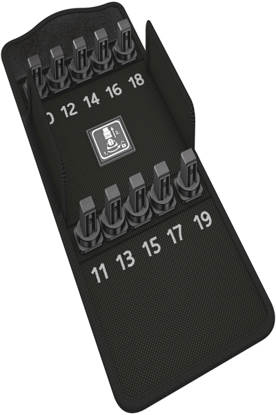 Boîte textile Wera 9408 8790 HMC HF 1, vide, noire, textile, Chine, 157 mm, 127 mm, 55 mm