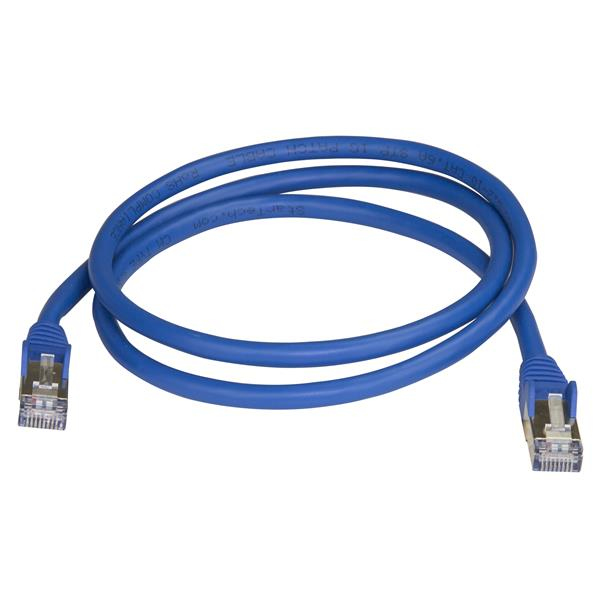 StarTech 1.0mCat6a Ethernet cable - shielded (STP) - Cat6a network cable - Cat6a patch cable - Cat 6a - blue - patch cable - RJ-45 (M) to RJ-45 (M) - 1.0m - STP - CAT 6a - molded, no hooks - blue (6ASPAT1MBL) - 6ASPAT1MBL