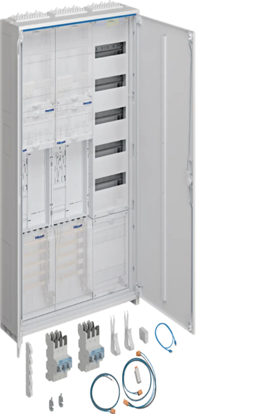 Hager armoire complète univers Z entraxe 2 mètres BKE-I APZ H 1100 mm