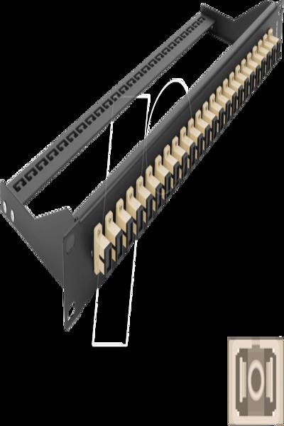 Delock Patch panel - rack mountable - 43382