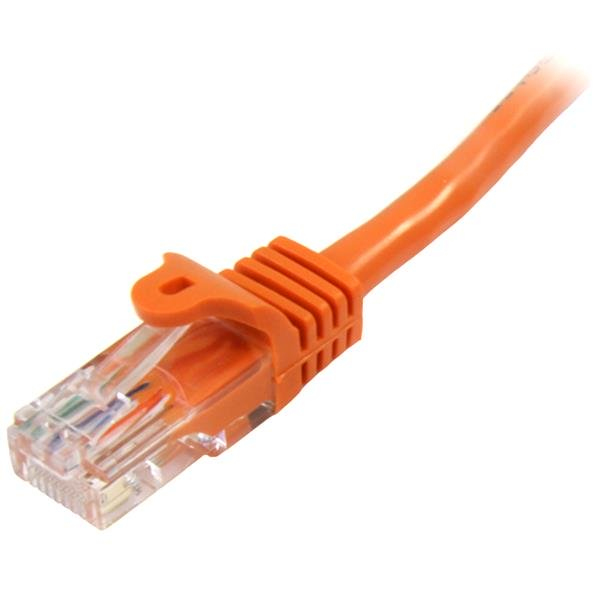 5m Cat5e Ethernet network cable snagless with RJ45 - Cat 5e UTP cable - orange - patch cable - RJ-45 (M) ( 45PAT5MOR ) - 45PAT5MOR