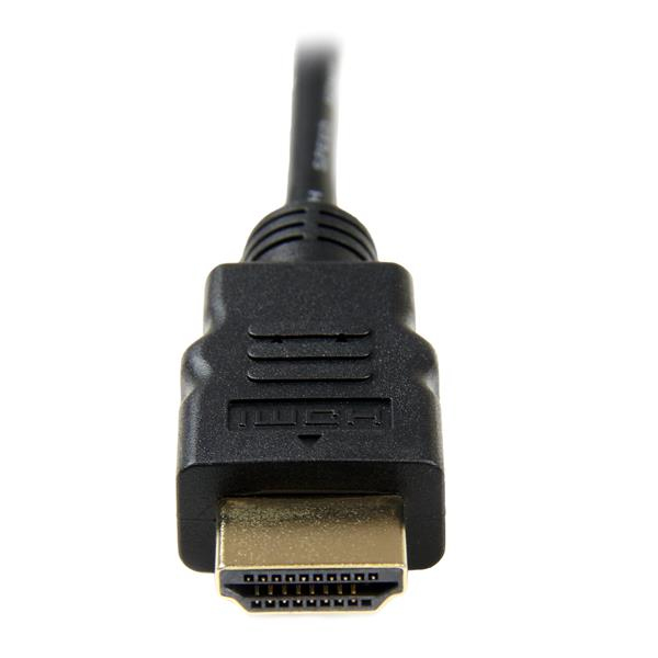 StarTech 2m High Speed HDMI Cable with Ethernet - HDMI to HDMI Micro - M/M - 2 m - HDMI Type A (Standard) - HDMI Type D (Micro) - 3D - Black - HDADMM2M