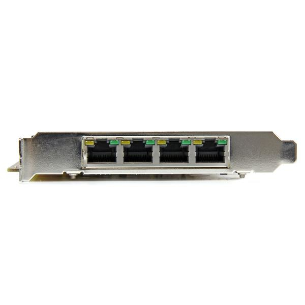 StarTech 4 Port Gigabit Power over Ethernet PCIe Network Card - PSE / PoE PCI Express NIC - Internal - Wired - PCI Express - Ethernet - 2000 Mbit/s - ST4000PEXPSE