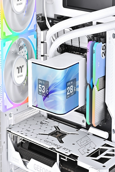 Thermaltake MAGCurve 360 Ultra Snow Argb | AiO Water Cooling - Processor cooler - AMD Socket AM3 (Ph. II/Ath. II) - CL-W454-PL12SW-A