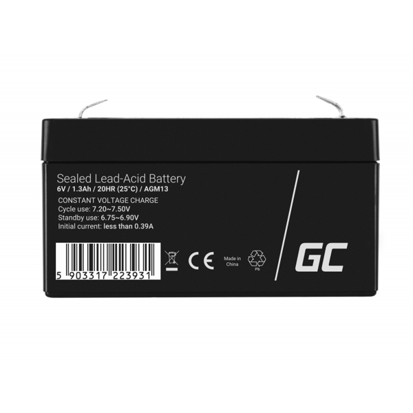 AGM13 UPS battery Sealed lead acid (VRLA) 6 V 1.3 Ah - AGM13