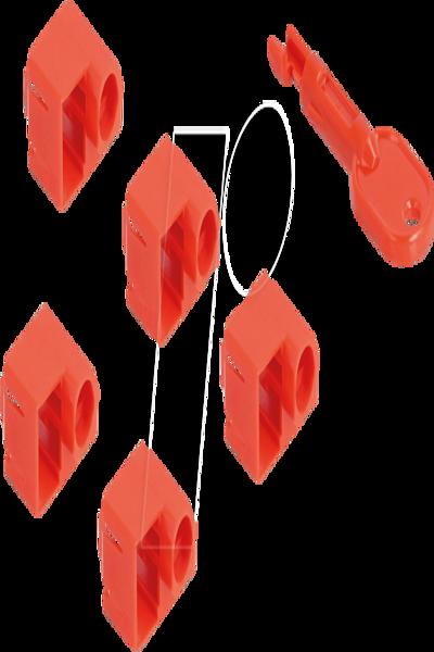 Delock LAN-portblockerare - röd (10-pack) - 20929