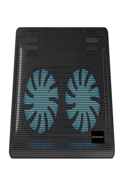 Conceptronic 2-Fan Cooling Pad 15.6" 1000RPM max.3kg sw - CNBCOOLPAD2F