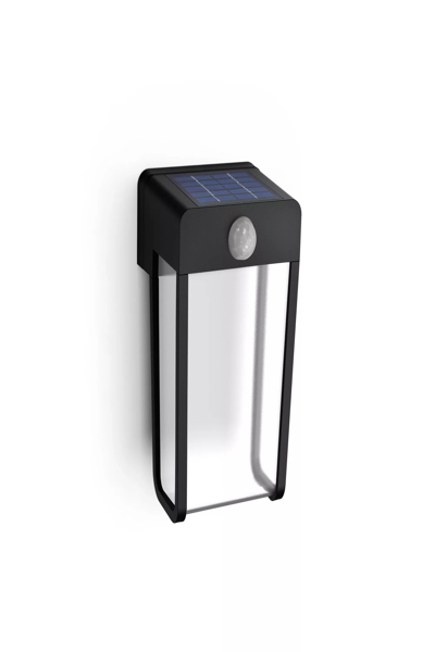 Philips Shroud Wall Light 2.3W - Outdoor wall lighting - Black - Plastic - IP44 - Facade - Garden - Patio - III