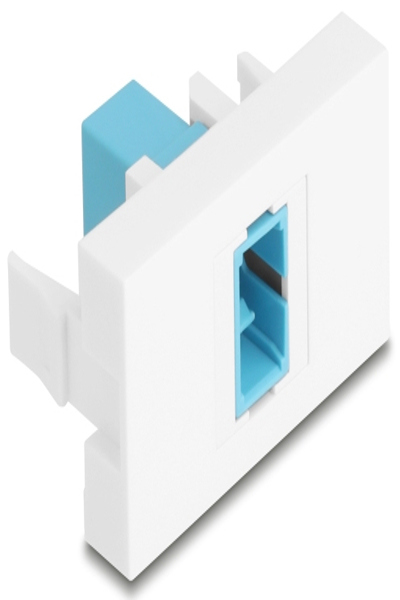 Delock Easy 45 Modul SC Simplex Buchse zu aqua weiÃƒÅ¸ - 90899