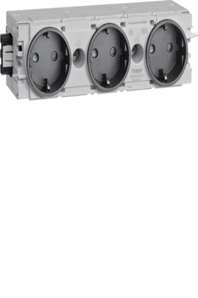 Hager GS30009011 Graphite 250 V, lot de 10