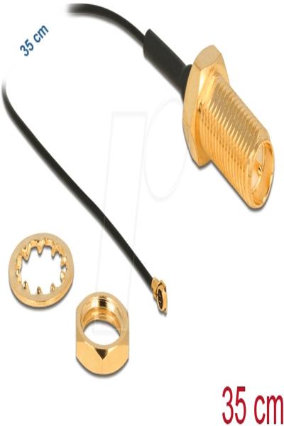 Câble d'antenne Delock - RP-SMA (R) vers MHF4 (P)