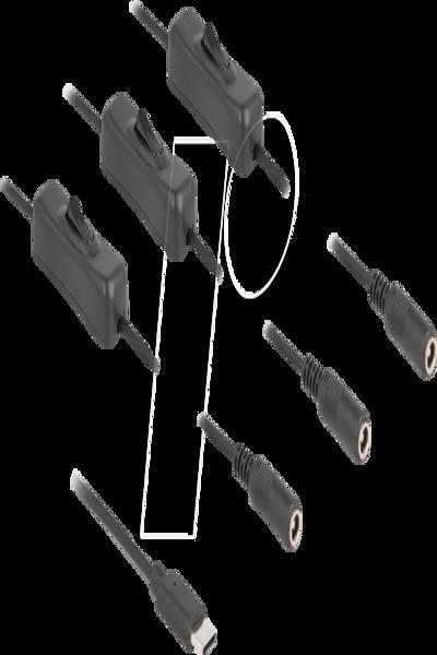 Delock Strömfördelare - 24-stifts USB-C (hane) till DC-uttag 5,5 x 2,1 mm (hona) - 86801