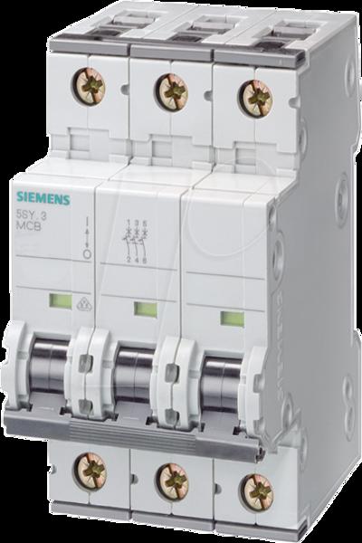 Siemens 5SY63166 Circuit Breaker B16A 3-Pole