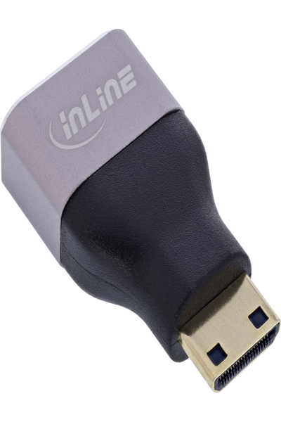 Adaptateur HDMI en ligne - HDMI A femelle / Mini HDMI C mâle - 8K UHD