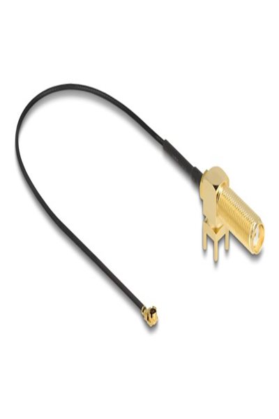 Delock Antennkabel - SMA (F) 90° PCB till MHF I - 12035