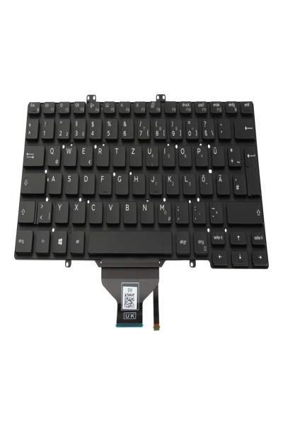 Dell NSK-EWZBC Tastatur DE deutsch schwarz/schwarz mit Backlight - Keyboard