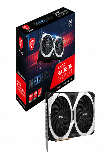 MSI Radeon RX 6750 XT MECH 2X 12G OC - V399-004R