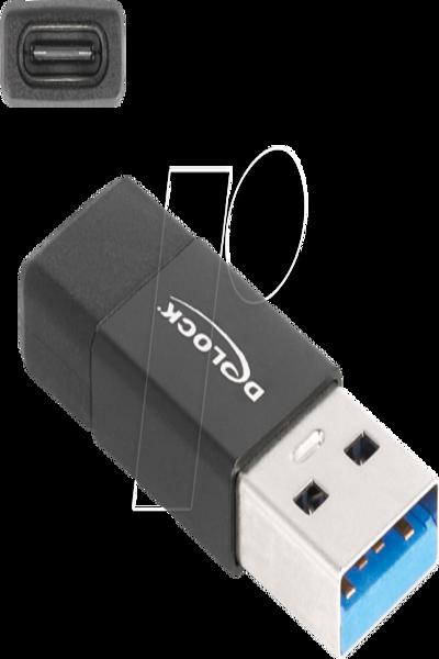 Delock USB adapter - USB Type A (M) to 24 pin USB-C (F) - 60001