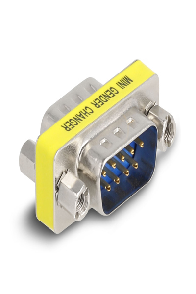 Delock Gender changer - DB-9 (M) to DB-9 (M) (pack of 2) - 66464