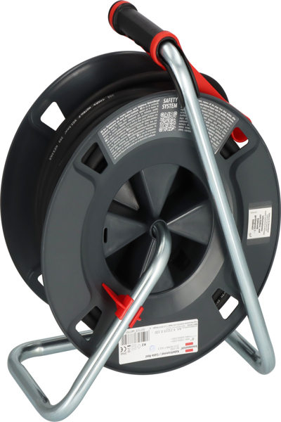 Brennenstuhl 9232250100, Svart, Röd, Plast, 5 AC-uttag, Rak, 25 m, IP44 - 9232250100