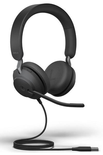 Jabra Evolve2 40 SE, filaire, 20 - 20 000 Hz, Casque audio 188 g, noir, appels/musique