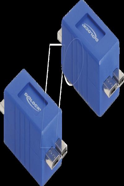 Delock USB-könsväxlare - Micro-USB Typ B (hane) till Micro-USB Typ B (hane) - 67216