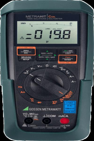 Multimètre d'isolement GMC Instruments METRAHIT Coil avec mesure de court-circuit spire à spire