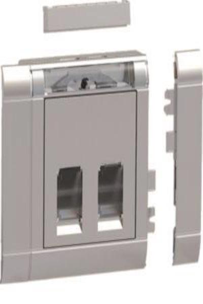 Hager GSETDM032LAN Data Installation Set 2x RJ45