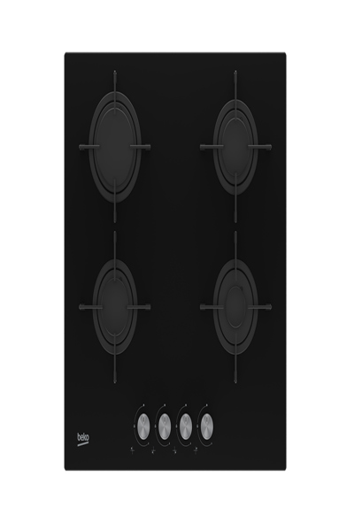 BEKO HILG 64220 S BUILT-IN GAS HOB BLACK - HILG 64220 S