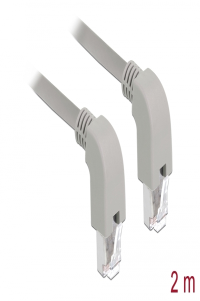 Câble patch Delock - RJ-45 (M) coudé vers le bas vers RJ-45 (M) coudé vers le bas