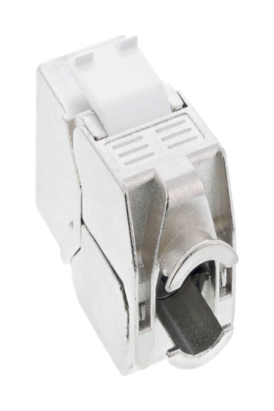 Module enfichable InLine RJ45 Keystone Jack Cat.6a - avec cache anti-poussière rouge