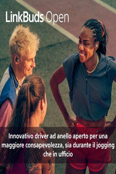 Sony LinkBuds Öppna Äkta Trådlösa Hörlurar - WFL910B