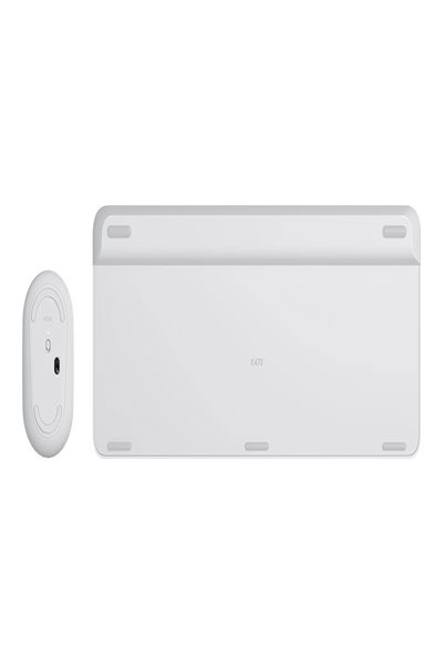Logitech MK470 Slim Combo - Full-size (100%) - Wireless - RF Wireless - QWERTY - White - Mouse included - 920-009197
