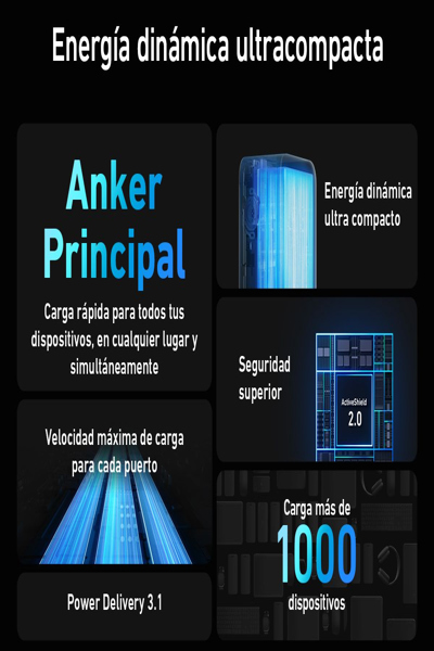 Anker Prime power bank, 27650mAh, 250W, black - A1340011