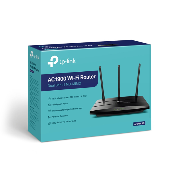 TP-LINK Archer A8 - Wi-Fi 5 (802.11ac) - Dual-Band - ARCHER A8