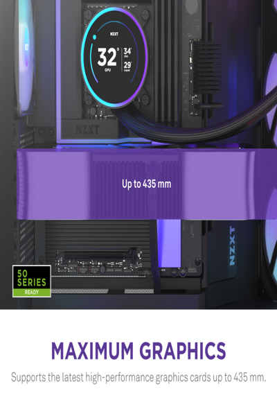 NZXT H9 Flow RGB+ midi-torn-PC svart - CM-H92FB-P1