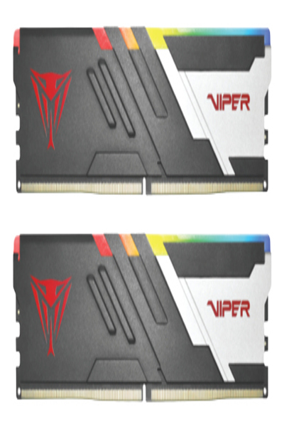 PATRIOT-minne Viper Venom, 64 GB, 2 x 32 GB, DDR5, 288-pins DIMM, svart, vit - PVVR564G600C30K